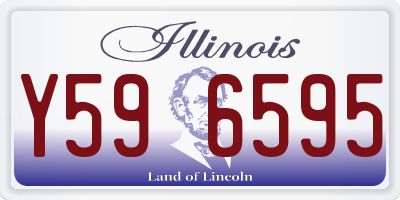 IL license plate Y596595