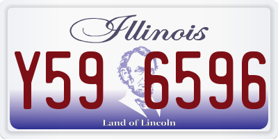 IL license plate Y596596