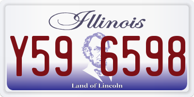 IL license plate Y596598
