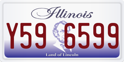 IL license plate Y596599