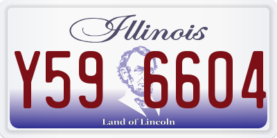 IL license plate Y596604