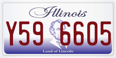 IL license plate Y596605