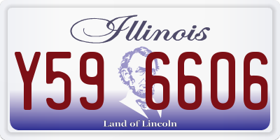 IL license plate Y596606