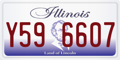 IL license plate Y596607
