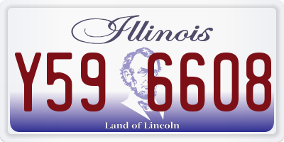 IL license plate Y596608
