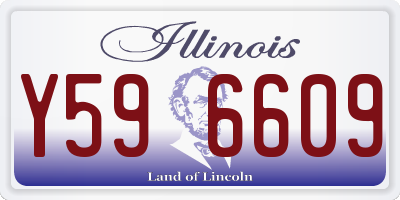 IL license plate Y596609