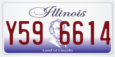 IL license plate Y596614