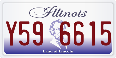 IL license plate Y596615