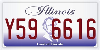 IL license plate Y596616