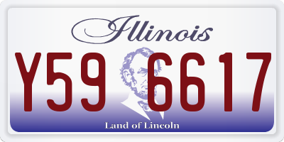 IL license plate Y596617