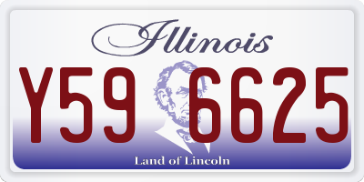 IL license plate Y596625