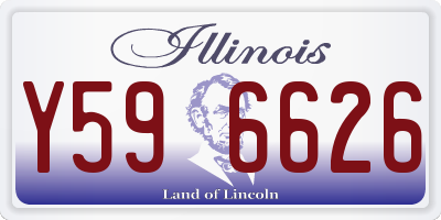 IL license plate Y596626