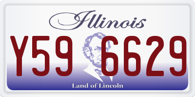 IL license plate Y596629