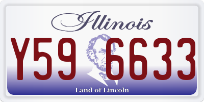 IL license plate Y596633