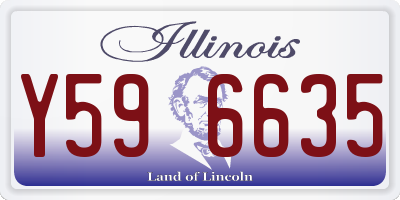 IL license plate Y596635