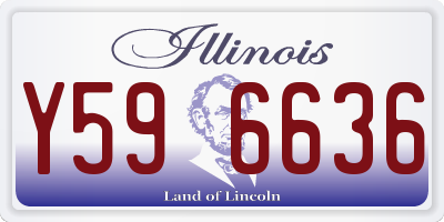 IL license plate Y596636