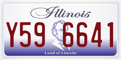 IL license plate Y596641