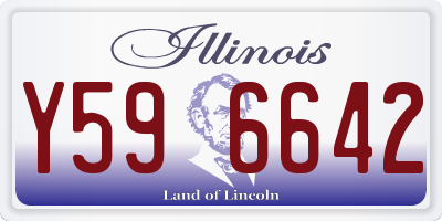 IL license plate Y596642