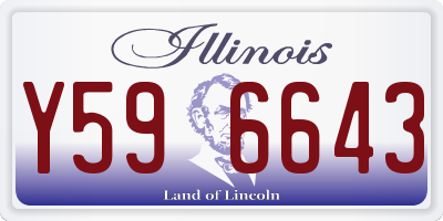 IL license plate Y596643