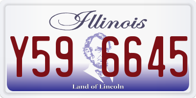 IL license plate Y596645