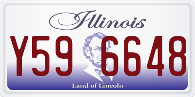 IL license plate Y596648