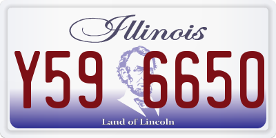 IL license plate Y596650