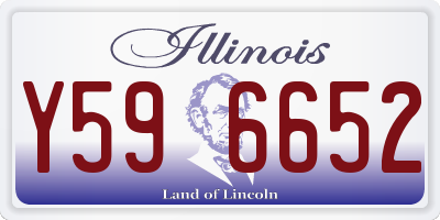 IL license plate Y596652