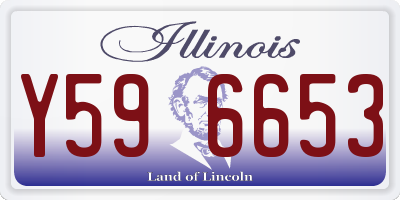 IL license plate Y596653
