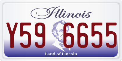 IL license plate Y596655