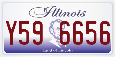 IL license plate Y596656