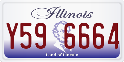 IL license plate Y596664