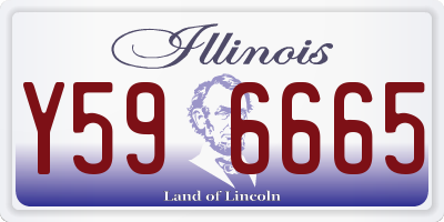 IL license plate Y596665