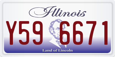 IL license plate Y596671
