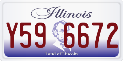 IL license plate Y596672