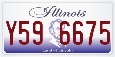 IL license plate Y596675