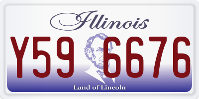 IL license plate Y596676
