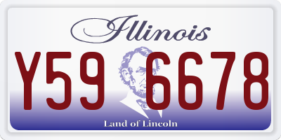 IL license plate Y596678