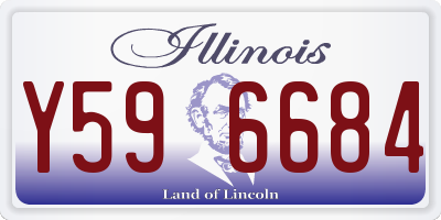 IL license plate Y596684