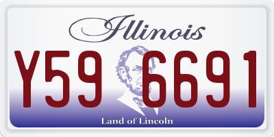 IL license plate Y596691