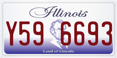 IL license plate Y596693