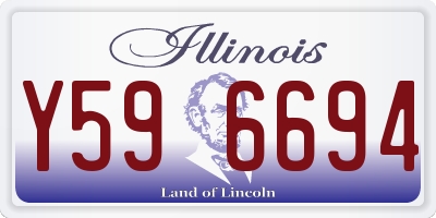 IL license plate Y596694