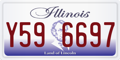 IL license plate Y596697