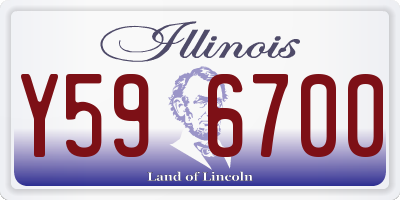 IL license plate Y596700