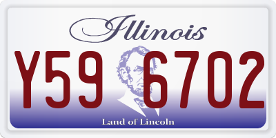 IL license plate Y596702