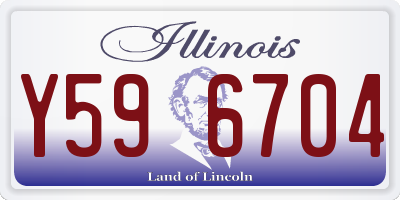 IL license plate Y596704
