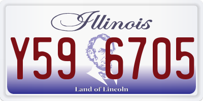 IL license plate Y596705