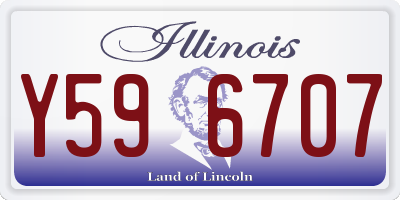IL license plate Y596707
