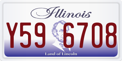 IL license plate Y596708