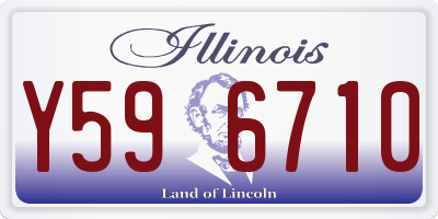 IL license plate Y596710