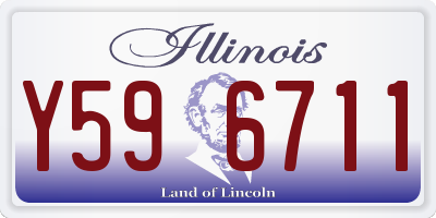 IL license plate Y596711